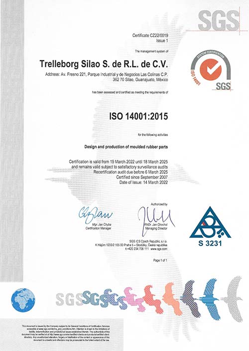 Trelleborg Silao - ISO 14001